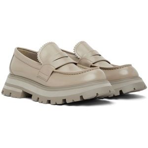 Alexander McQueen Leather Lug Sole Penny Loafers | NWT | Size 36